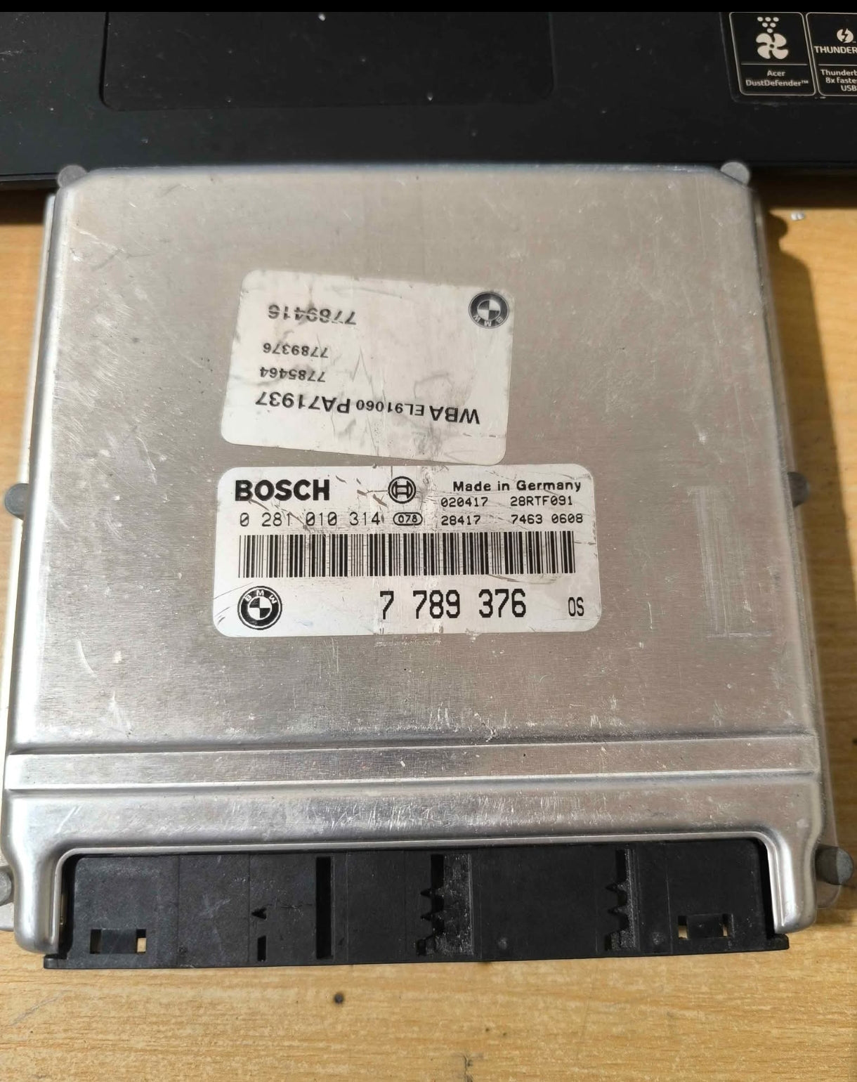 Ecu injection bmw E46 184@210hp stage 1